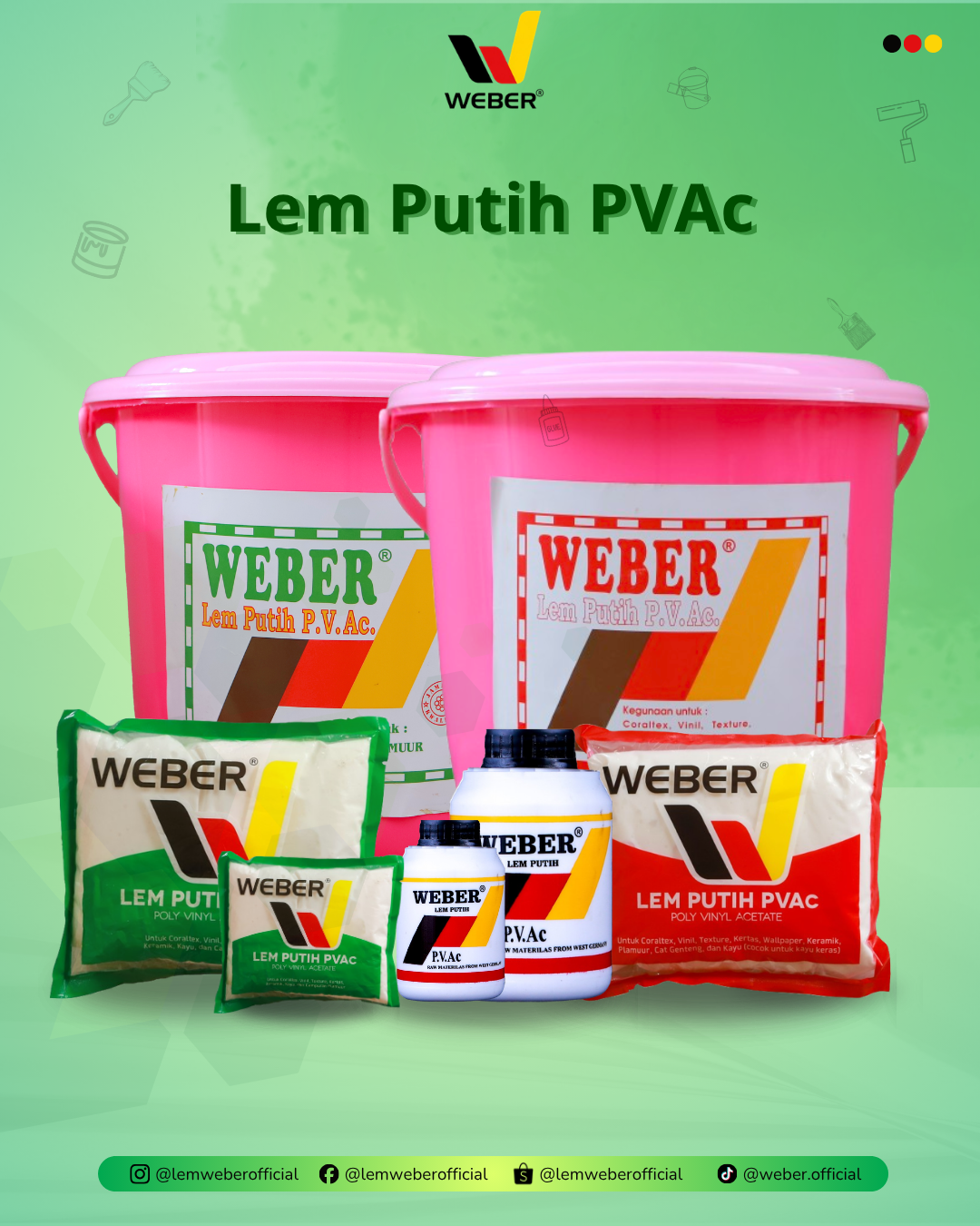 WEBER Jual Lem PVAc Surabaya