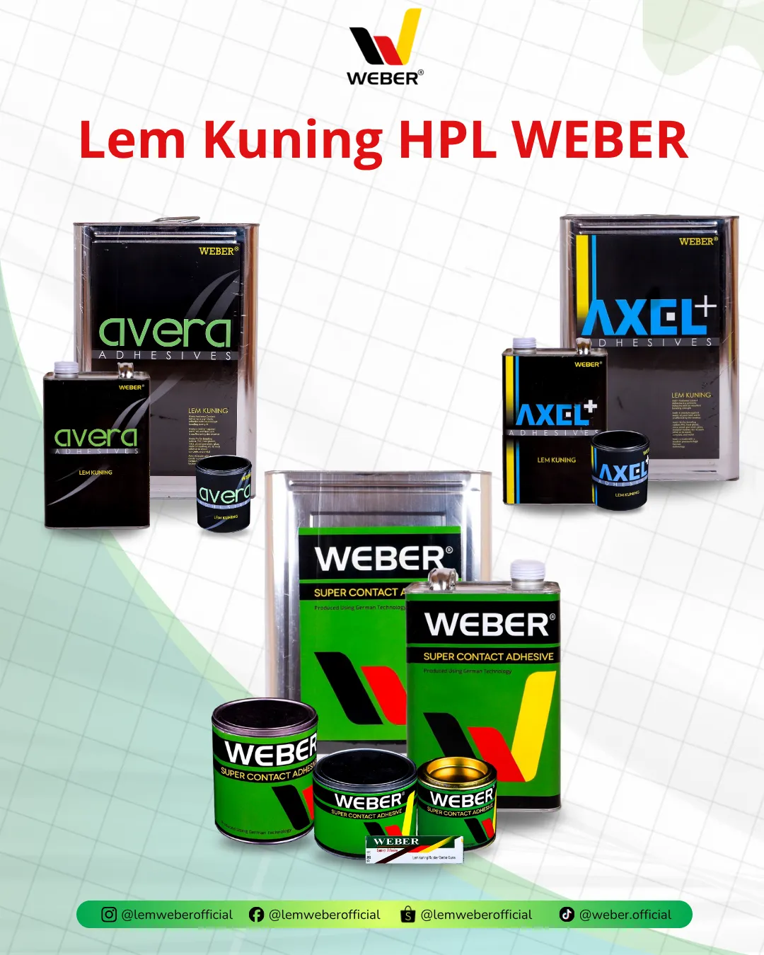 WEBER Jual Lem Kuning HPL Gresik