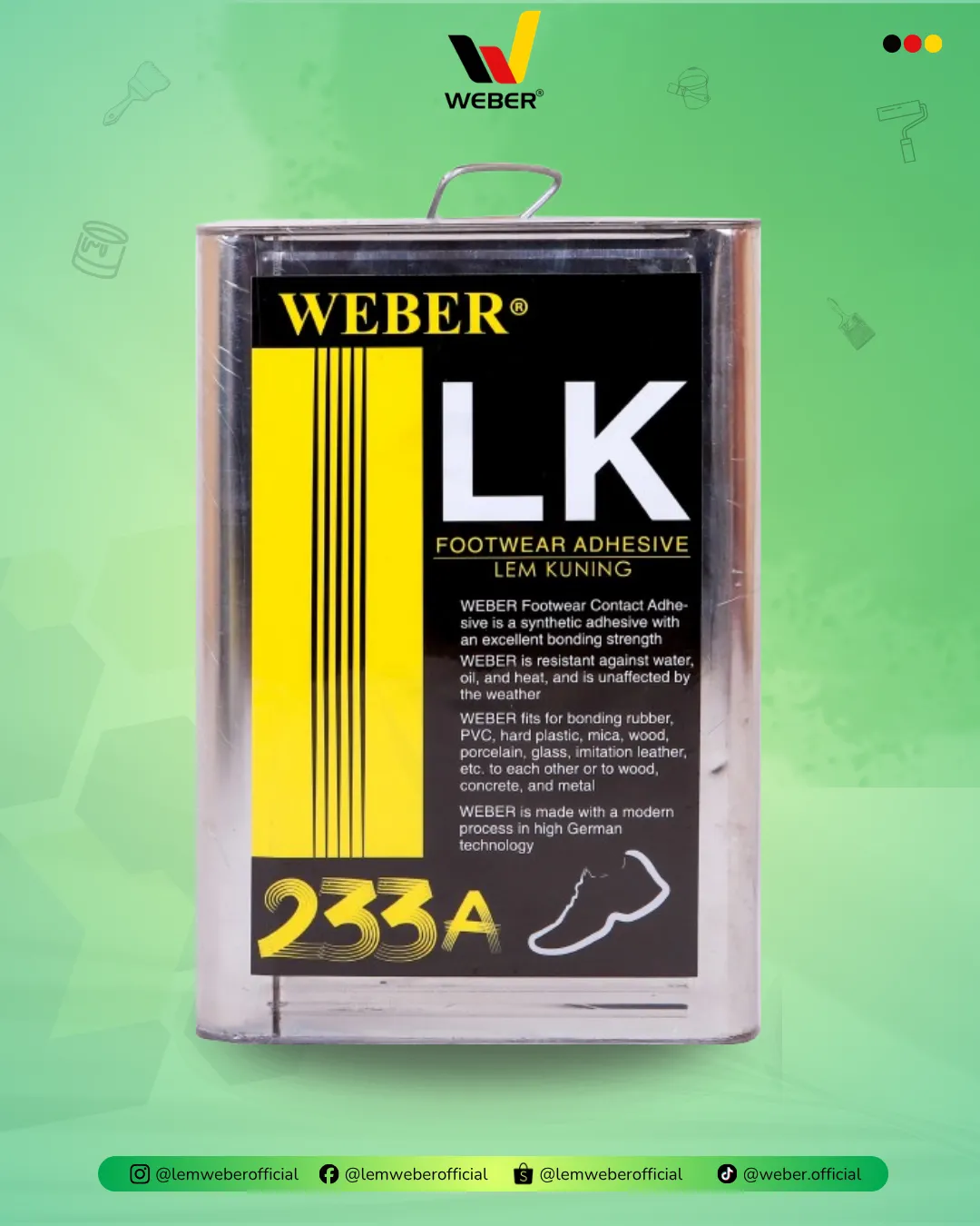 WEBER Lem Sepatu Gresik