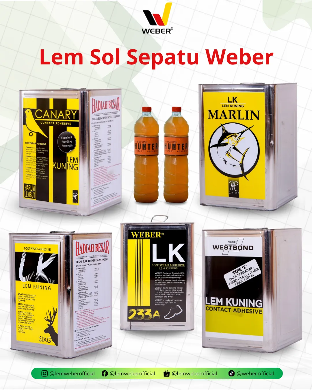 WEBER Jual Lem Sepatu Gresik